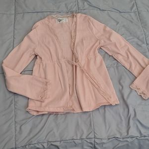 Blush pink old Navy sweater top for girls medium